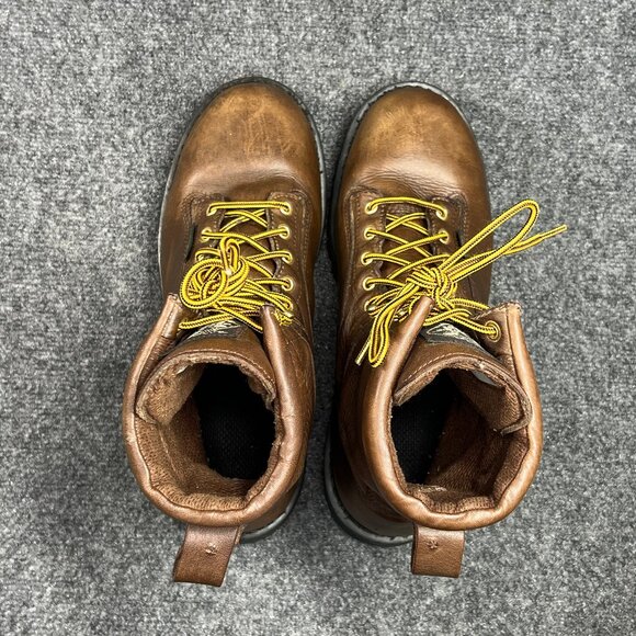 Georgia Boot Lace To Toe Waterproof Work Boots Men's 11 Brown Leather Soft Toe - Picture 12 of 16